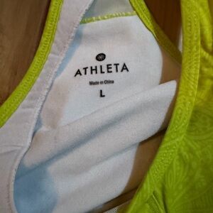 Athleta Bright Yellow Sports Bra